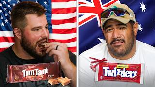 NFL SNACK WARS Australia vs America [upl. by Edobalo684]