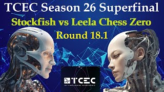 TCEC Season 26  Superfinal  Stockfish dev20240513 vs LC Zero 031dag5350a2e  Round 181 [upl. by Idnac207]