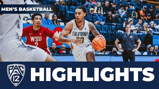 California vs Washington State Mens Basketball Highlights  202324 Season [upl. by Nirek]