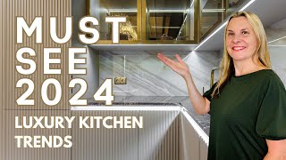 Luxury Kitchen Design Trends 2024  Hidden Rooms and Bold Colors [upl. by Ayarahs213]