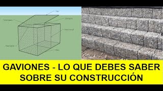 Construcción de GAVIONES  Tips y Características [upl. by Ahtnammas]