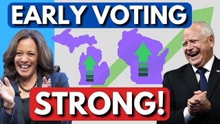 Democrats STRONG in Weekend Early Voting [upl. by Nevla]