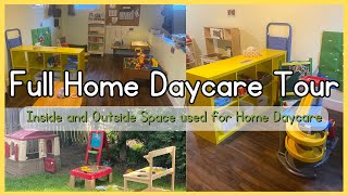 Full Home Daycare Tour  Inside and Outside Space [upl. by Suivatnad]