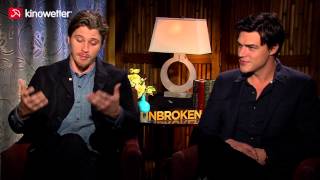 Interview Garrett Hedlund Finn Wittrock UNBROKEN [upl. by Llij]