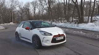 Citroen DS3 Racing  Sound Wheelspins Ride amp Fun [upl. by Santos]