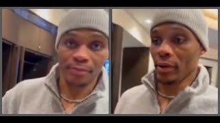 Russell Westbrook speaks on team just missing shots and looking forward to playing the OKC Thunder [upl. by Alon]