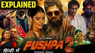 Pushpa 2 The Rule 2024 Movie Story Explained In Hindi  Pushpa 2 Movie Review in Hindi  Movies time [upl. by Lorilee499]