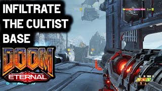 INFILTRATE THE CULTIST BASE Red Button Puzzle  DOOM Eternal [upl. by Ennahs669]