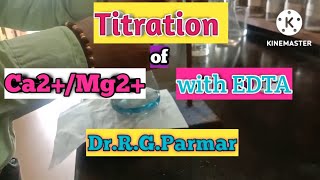 Complexometric titration of CalciumMagnesium with EDTA [upl. by Natsyrt321]