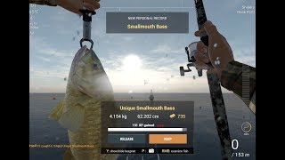 Fishing Planet – How to catch Unique Smallmouth Bass at Saint Croix Lake Michigan [upl. by Nayve]