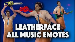 Leatherface Dances All Emotes That We Have  FORTNITE [upl. by Thorn]