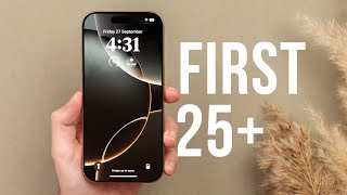 iPhone 16 Pro  First 25 Things To Do Tips amp Tricks [upl. by Nagy]