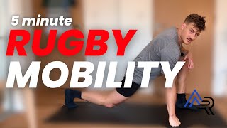 Rugby 5 Minute Morning Mobility  Follow Along  Axe Rugby [upl. by Merrel510]