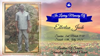 Funeral Tribute Service Of Ellerton Jack [upl. by Danieu]