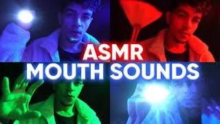 ASMR Mouth Sounds and Layered Visuals in the Dark [upl. by Ocir175]