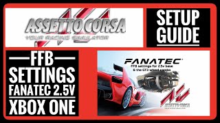 Assetto Corsa FFB settings for Fanatec 25v base and 311 Firmware [upl. by Ramgad]