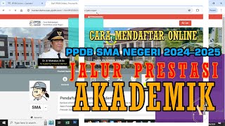 STEP BY STEP MENDAFTAR PPDB SMA NEGERI PROVINSI BANTEN TAHUN 2024–2025  JALUR PRESTASI AKADEMIK [upl. by Spillar807]