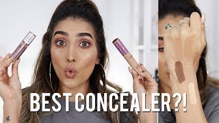 MAKEUP REVOLUTION CONCEALER VS TARTE SHAPE TAPE TEST [upl. by Arahat329]