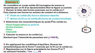 Exercice 2 le poids et la masse 3APIC [upl. by Paulita]