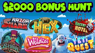 2000 BONUS HUNT  Welcome to Azzi Reels 🎰 [upl. by Jaf]