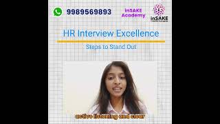 HR Interview Excellence Steps to Stand Out HRInterviewExcellence [upl. by Gerladina701]