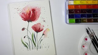 Watercolor  Botanical drawing  Art for Rest  Акварель [upl. by Alvord]