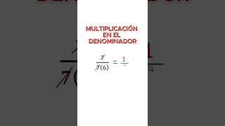 Multiplicación en el denominador maths matematicas matematicasfaciles divisiones [upl. by Nerrol]