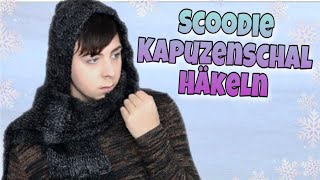 Einfacher Scoodie  Kapuzenschal  Häkeln  Korbmuster [upl. by Ennaej728]