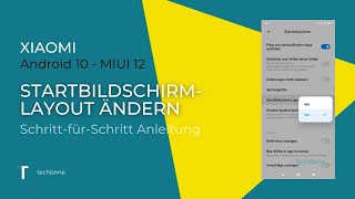 StartbildschirmLayout ändern  Xiaomi Android 10  MIUI 12 [upl. by Blunt543]