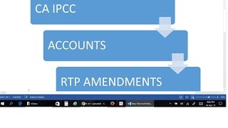 CA IPCC ACCOUNTS RTP AMENDMENTS MAY 2017 [upl. by Snevets]