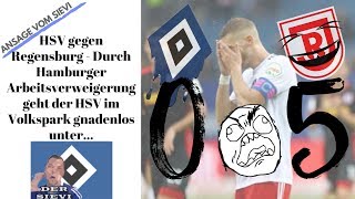 HSV gegen Regensburg  Durch Hamburger Arbeitsverweigerung geht der HSV im Volkspark gnadenlos unter [upl. by Ecirtram]