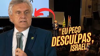 HISTÓRICO EM ISRAEL RONALDO CAIADO PEDE DESCULPAS AO POVO DE ISRAEL E À COMUNIDADE BRASILEIRA [upl. by Nedda]