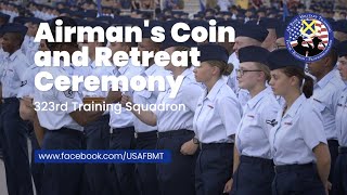 323rd Training Squadron Airmans Coin and Retreat Ceremony  September 14 2022 [upl. by Izabel]