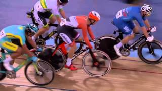 Mens Omnium  Elimination Race  2016 UCI Track Cycling World Championships [upl. by Anu243]