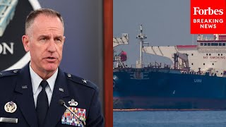 Another Example Of Iranian Malign Activity Pentagon Demands Iran Release Tanker Seized Off Oman [upl. by Akinehc]