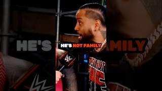 Jimmy Uso says Sami Zayn is quotNOT FAMILYquot wwe wweshorts [upl. by Le992]