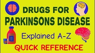 Parkinsons Disease Drugs  Antiparkinson Drugs  Pharmacology  Quick Review  PharmCept [upl. by Pearla442]