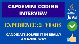 Capgemini Coding Interview Programs  Selected [upl. by Atsylac]