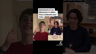 I reacted to Abelardo Campuzano’s Video  Americans vs Mexicans when they celebrate your birthday [upl. by Ecyla]