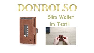 Slim Wallet Donbolso Wallety XS im Test Kartenetui mit Münzfach  Smart Wallet mit RFIDSchutz [upl. by Daza]