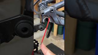 Easy fix for a loose derailleur hanger on your bike [upl. by Lihp]