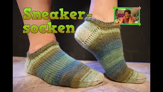 DIY  Socken für Sneaker stricken  Wie strickt man die Ferse richtig Schritt für Schritt erklärt [upl. by Barrington]