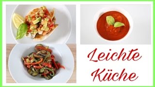 KALORIENARME LOW CARB REZEPTE  Rezepte für ein leichtes Abendessen [upl. by Issirk]