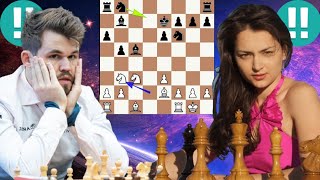 Mistake chess game 248 Magnus Carlsen vs Alexandra Kosteniuk [upl. by Yralih]