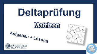 Deltaprüfung Mannheim  Matrizen Aufgaben mit Lösungen und Tipps  Einstellungstest [upl. by Gibert]