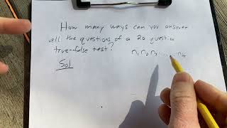 How Many Ways Can You Answer All The Questions of a 20 Question TrueFalse Test [upl. by Sawyor]