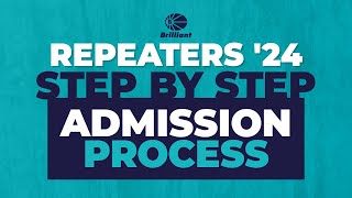 REPEATERS 2024  Step By Step Admission Process resultsmatter [upl. by Osyth]