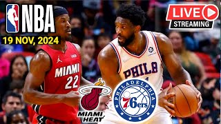 Miami Heat vs Philadelphia 76ers Highlights  USA EMIRATES NBA CUP 🏆 NOVEMBER 19 2024 [upl. by Emalee]