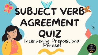 Subject Verb AgreementIntervening Prepositional Phrases [upl. by Rufus]