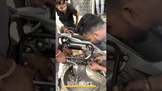 New panniers install automobile bmw topbox rider india trending shots viral viralshorts [upl. by Rollins929]